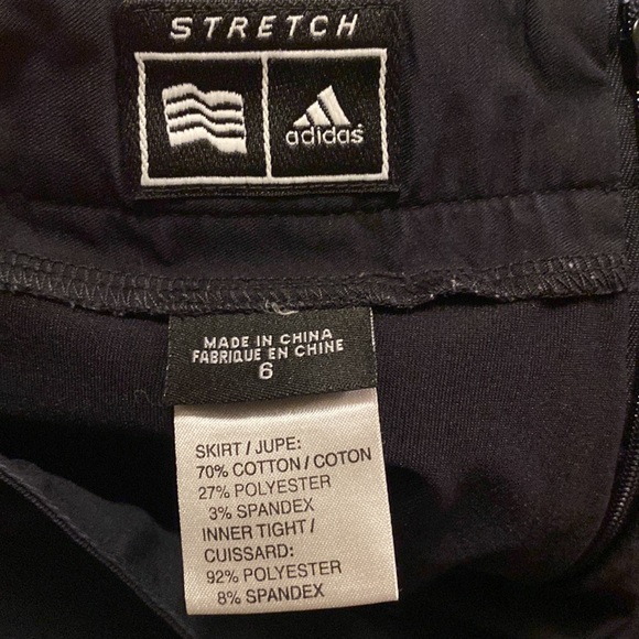 Adidas black Stretch skort size 6 - Picture 6 of 6